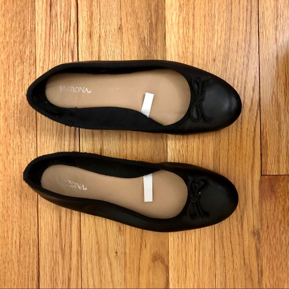 Merona ballet flats (black vegan leather) - Picture 4 of 10